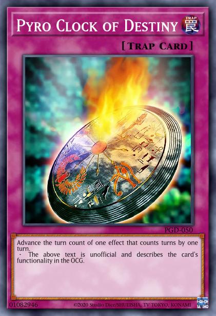 Horloge Pyro de la Destinée