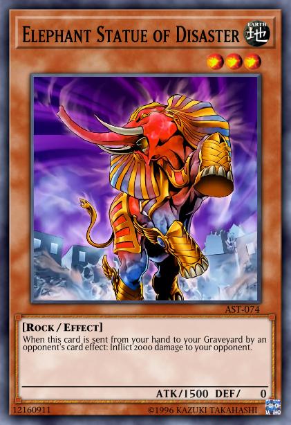 Statue d'Éléphant de Désastre