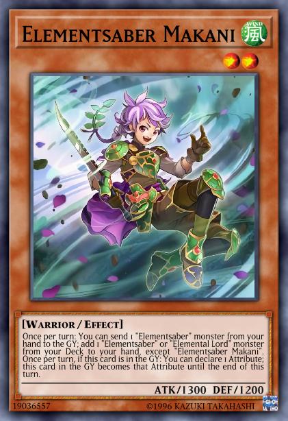 Makani, Élémentsabre