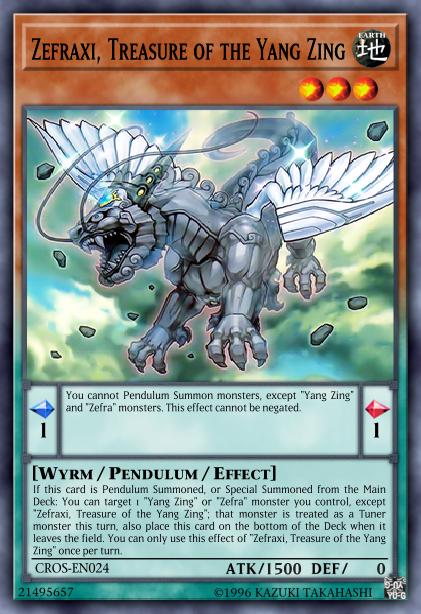 Zefraxi, Trésor du Yang Zing