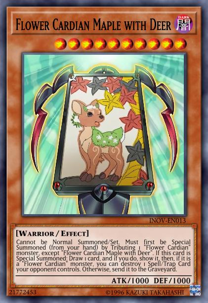 Fleur Cardian Érable avec Cerf