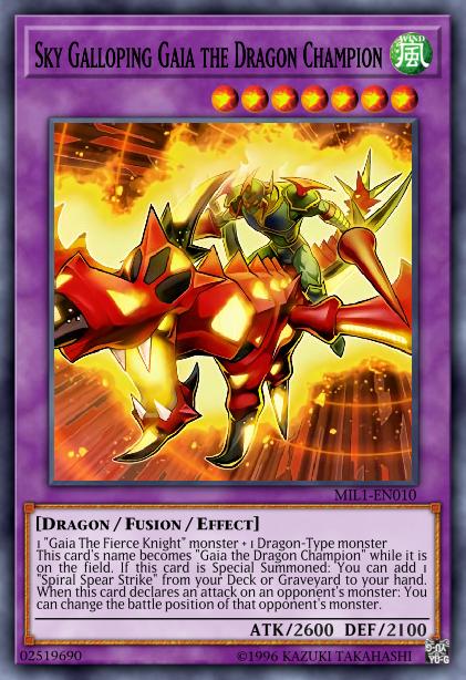 Gaïa le Dragon Champion Galopant au Ciel