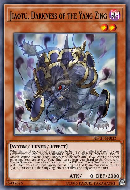 Jiaotu, Obscurité du Yang Zing