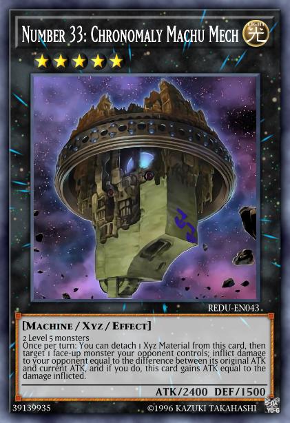 Numéro 33 : Machu Mech Chronomal