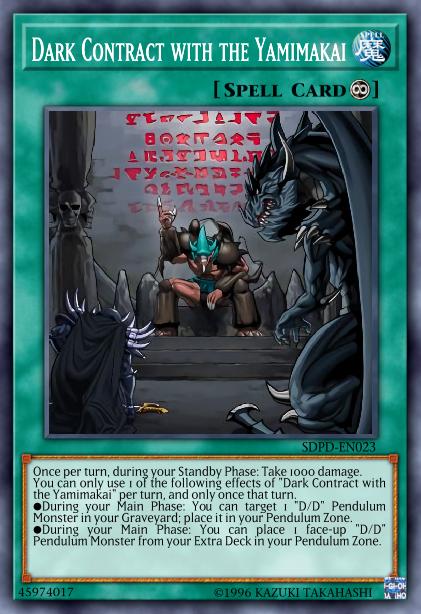 Contrat des Ténèbres avec le Yamimakai