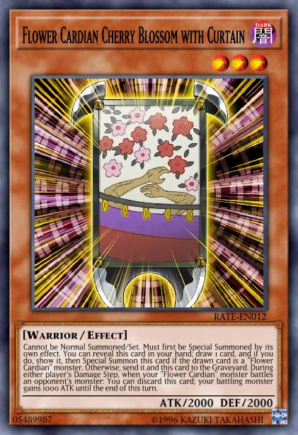 Fleur Cardian de Cerisier avec Rideau