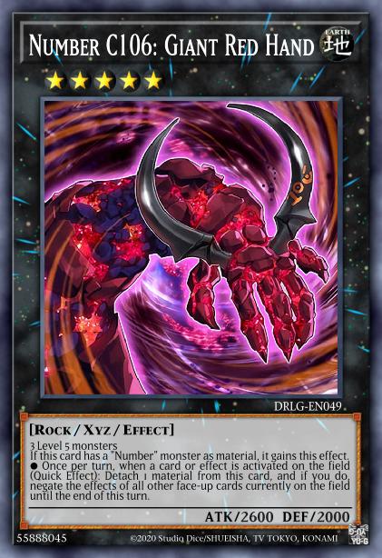 Numéro C106 : Main Rouge de Géant