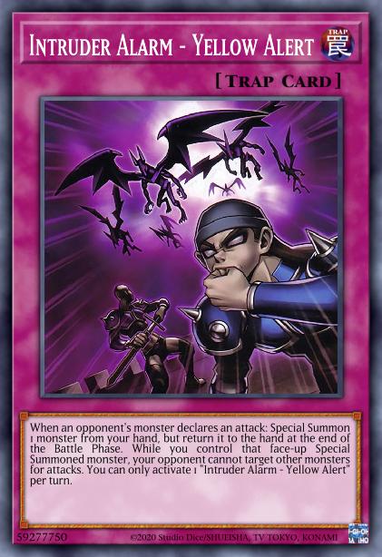 Alarme d'Intrusion - Alerte Jaune