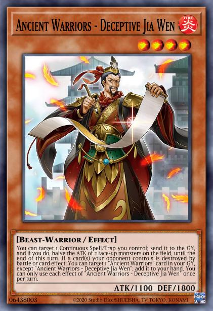 Guerriers Anciens - Fallacieux Jia Wen