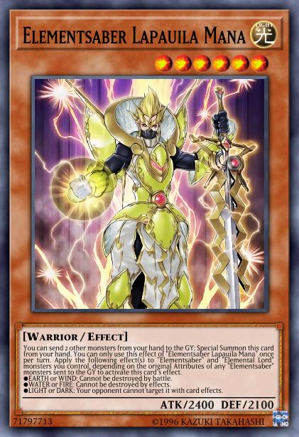 Lapauila Mana, Élémentsabre