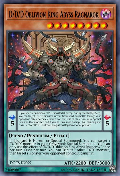 D/D/D Abysses Ragnarok, Roi de l'Oubli