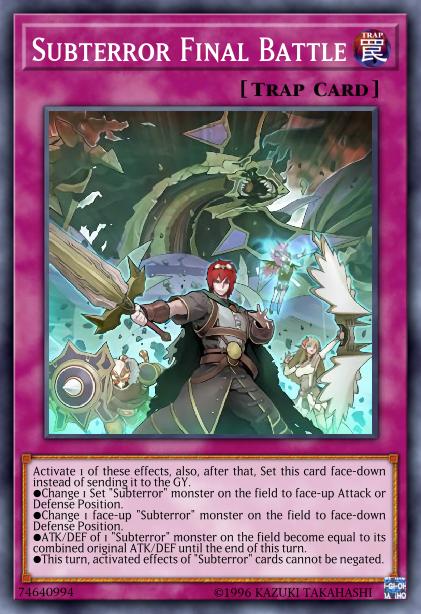 Combat Final Subterreur