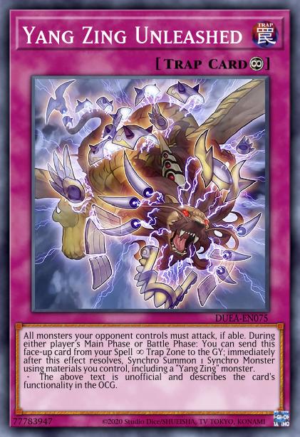 Déchaînement du Yang Zing