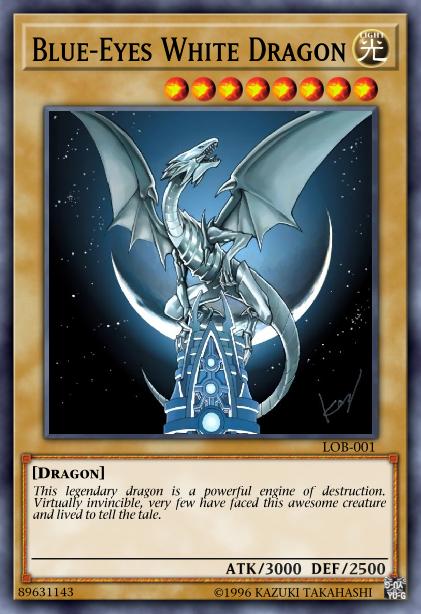 Dragon Blanc aux Yeux Bleus