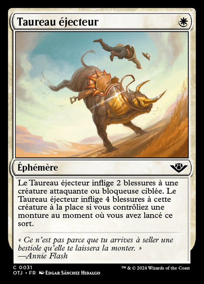 Taureau éjecteur