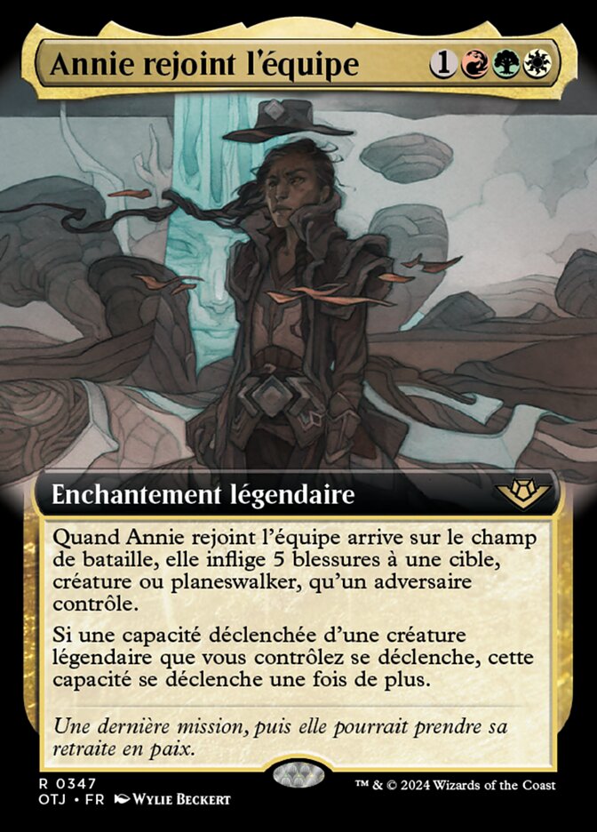 Annie rejoint l'équipe