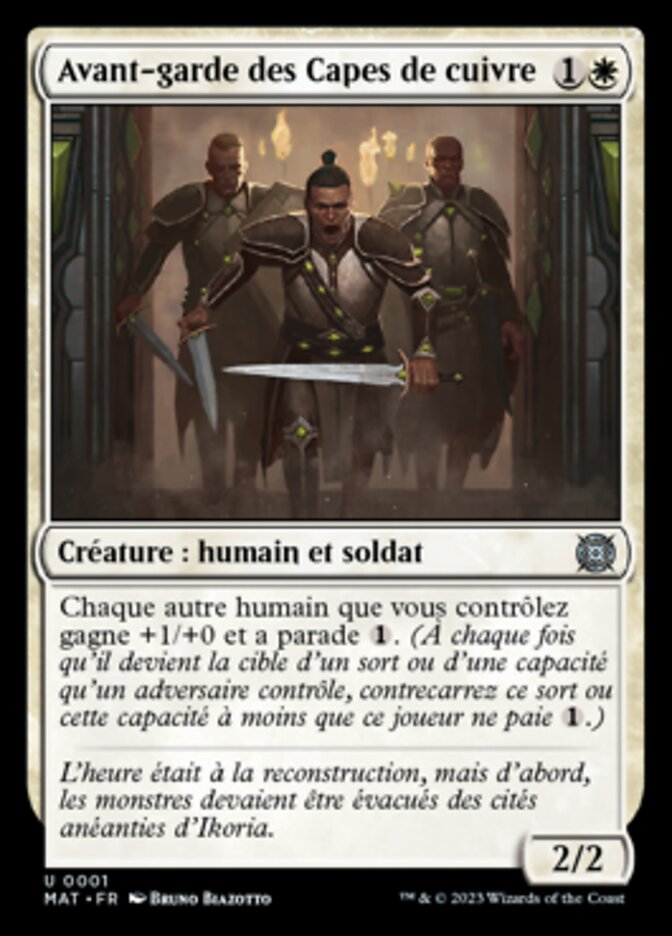 Avant-garde des Capes de cuivre