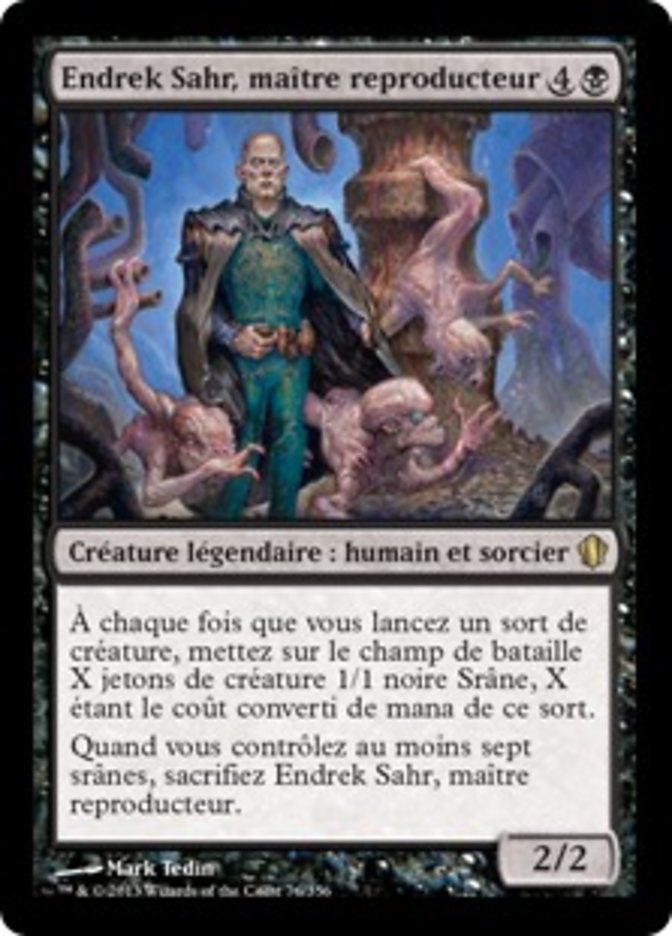 Endrek Sahr, maître reproducteur
