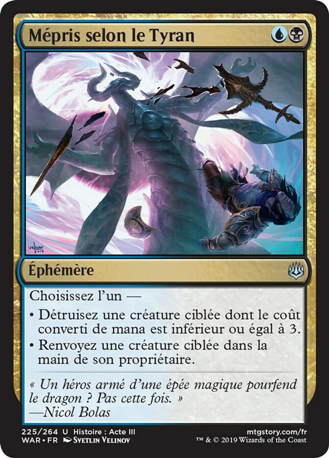 Mépris selon le Tyran