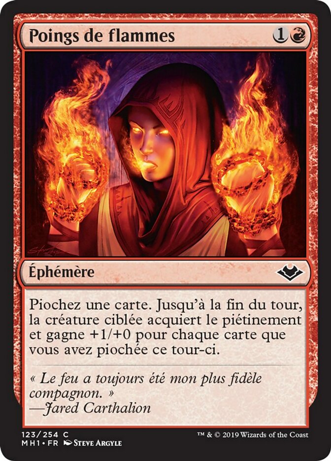 Poings de flammes