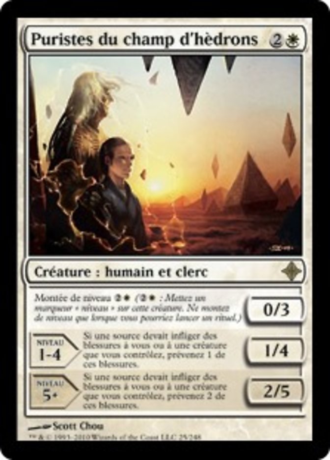Puristes du champ d'hèdrons