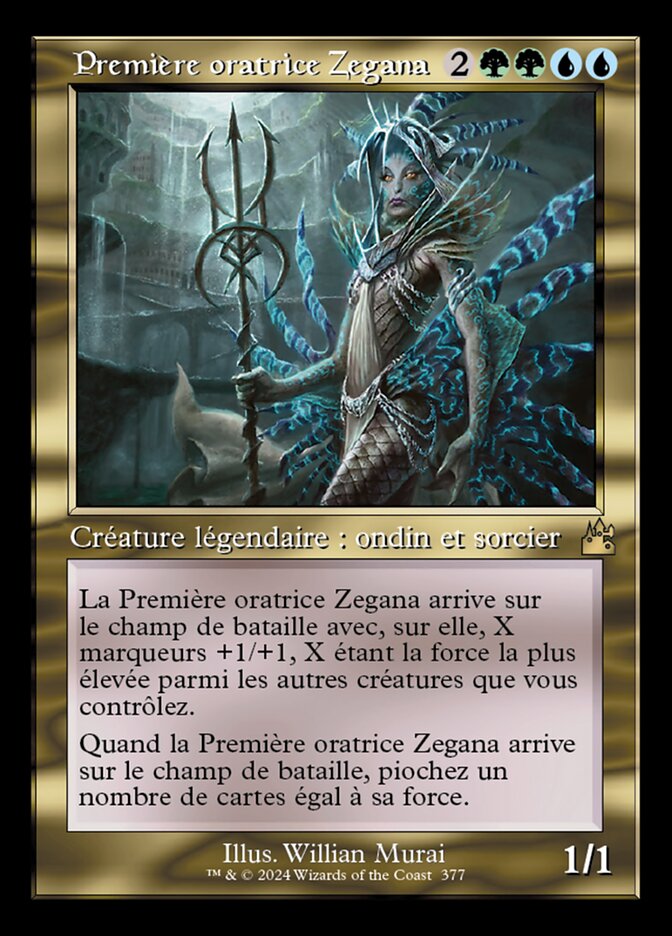 Première oratrice Zegana