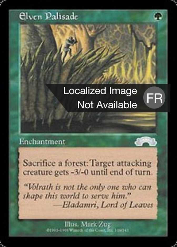 Palissade elfique