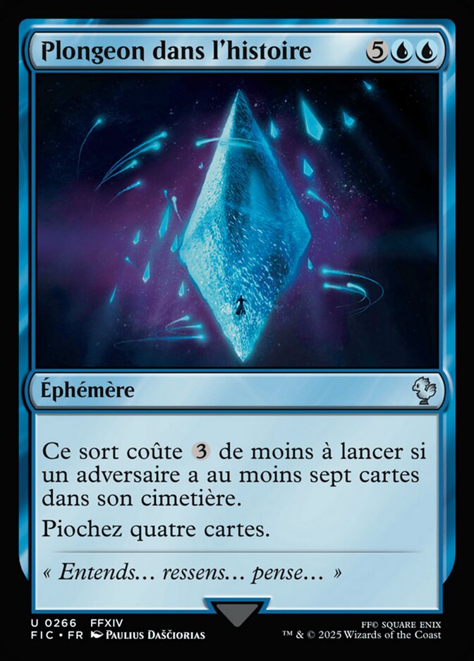 Plongeon dans l'histoire