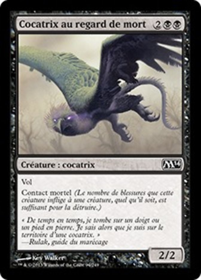 Cocatrix au regard de mort