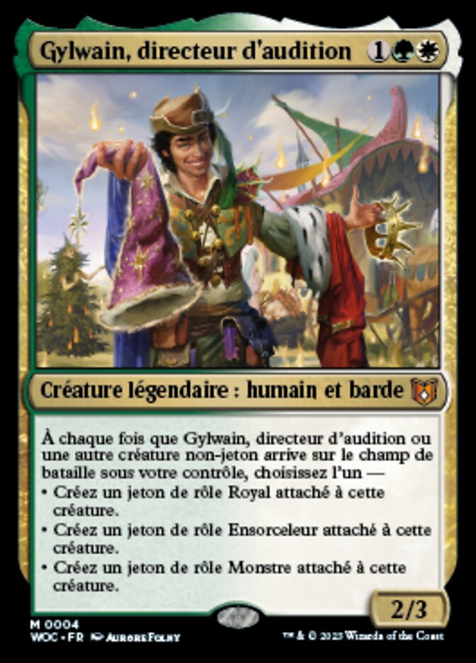 Gylwain, directeur d'audition