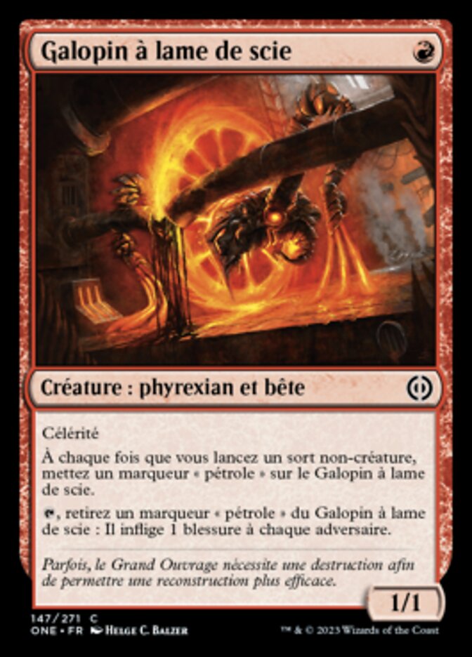 Galopin à lame de scie