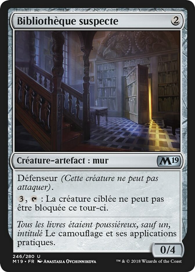 Bibliothèque suspecte