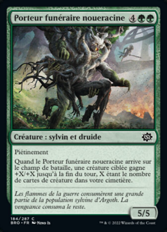 Porteur funéraire noueracine