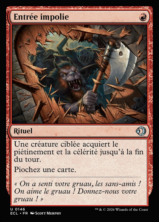 Entrée impolie