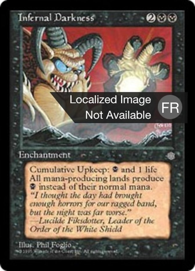 Obscurité infernale