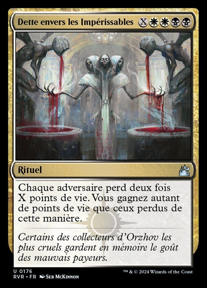 Dette envers les Impérissables