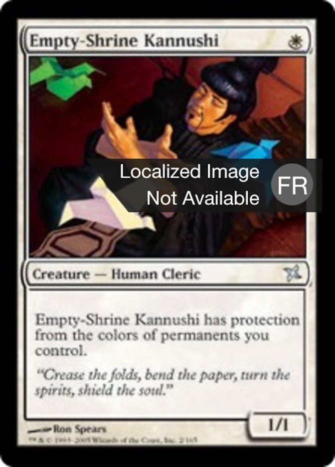 Kannushi au reliquaire vide