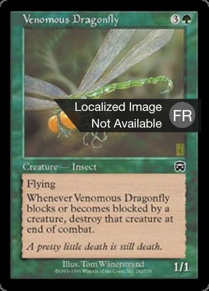 Libellule venimeuse