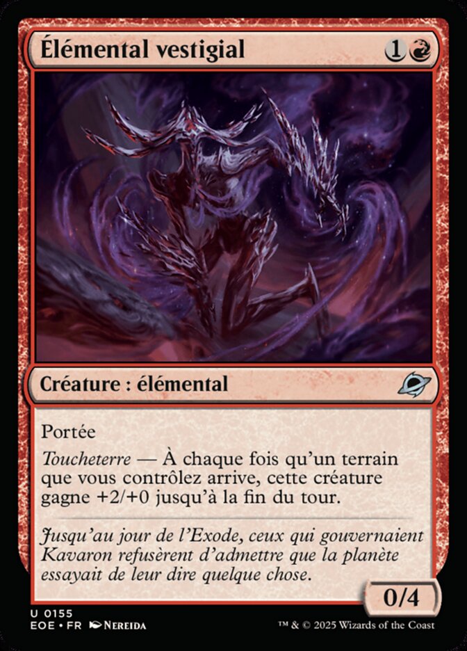Élémental vestigial