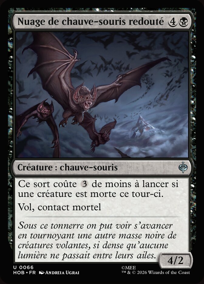 Nuage de chauve-souris redouté