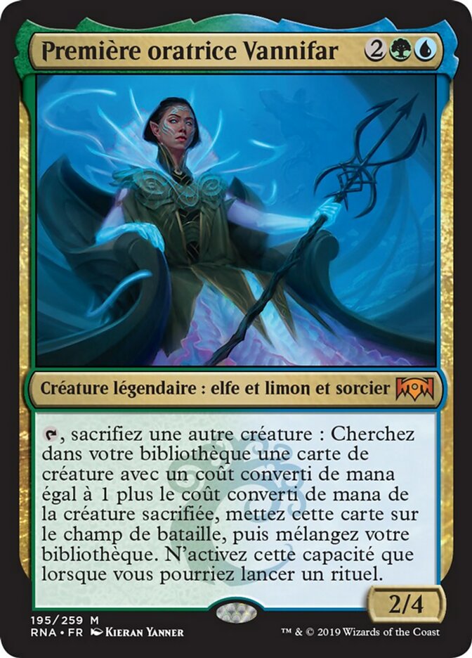 Première oratrice Vannifar