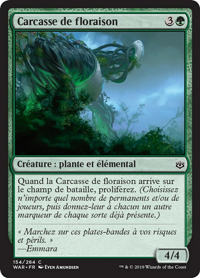 Carcasse de floraison