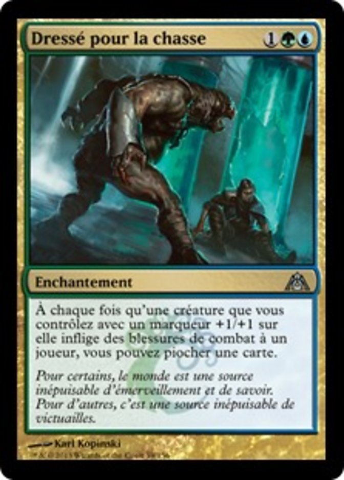 Dressé pour la chasse