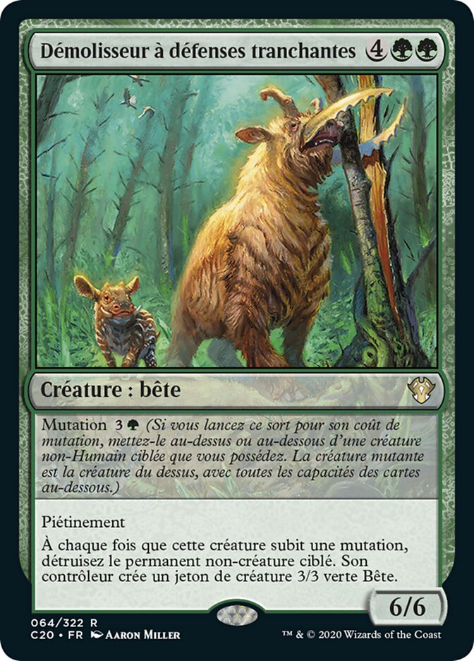 Démolisseur à défenses tranchantes