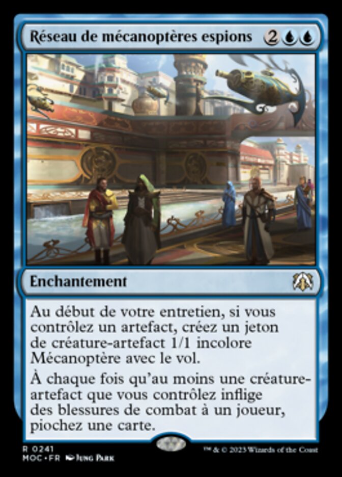 Réseau de mécanoptères espions