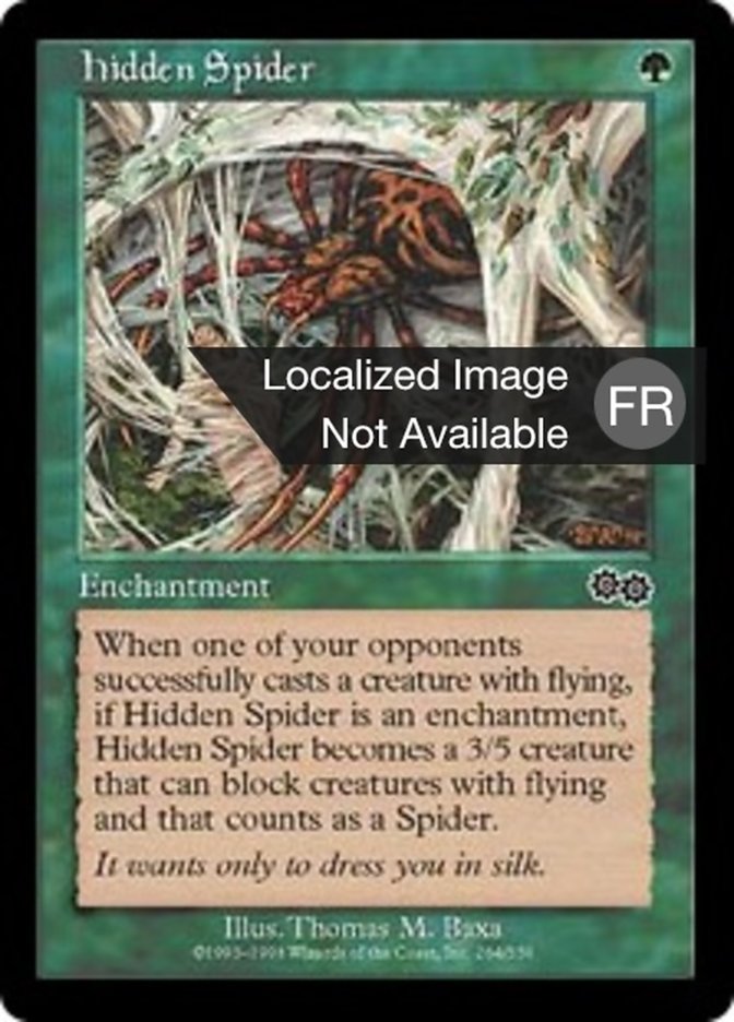Araignée cachée
