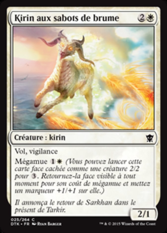 Kirin aux sabots de brume