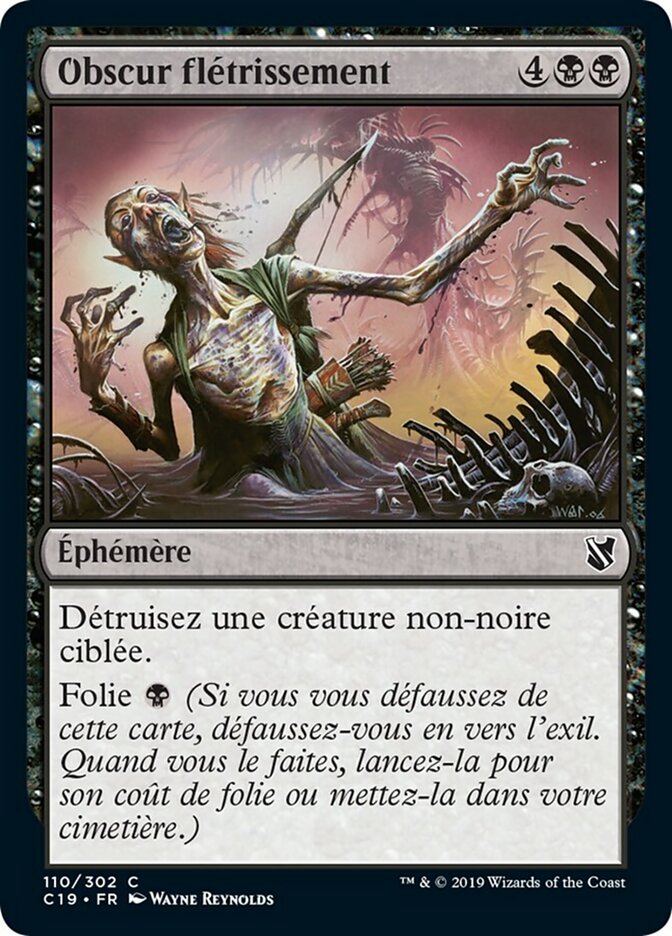 Obscur flétrissement