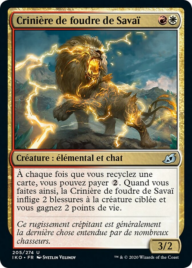 Crinière de foudre de Savaï