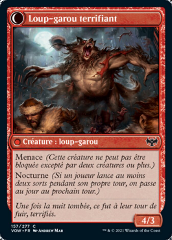 Villageois terrifié